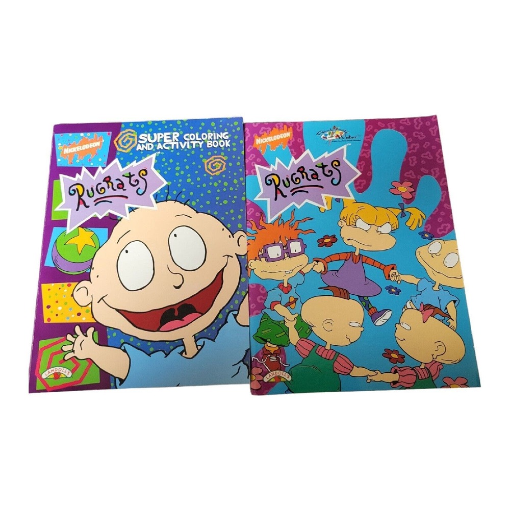 2 Vintage The Rugrats Paint With Water Activity Color and Activity Books 1997
